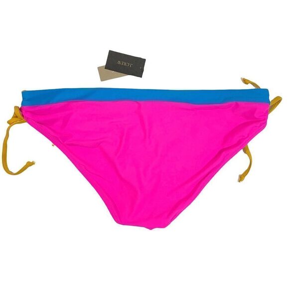 NEW‎ J. Crew Colorblock surf hipster bikini bottom Size M neon pink blue - Picture 7 of 8